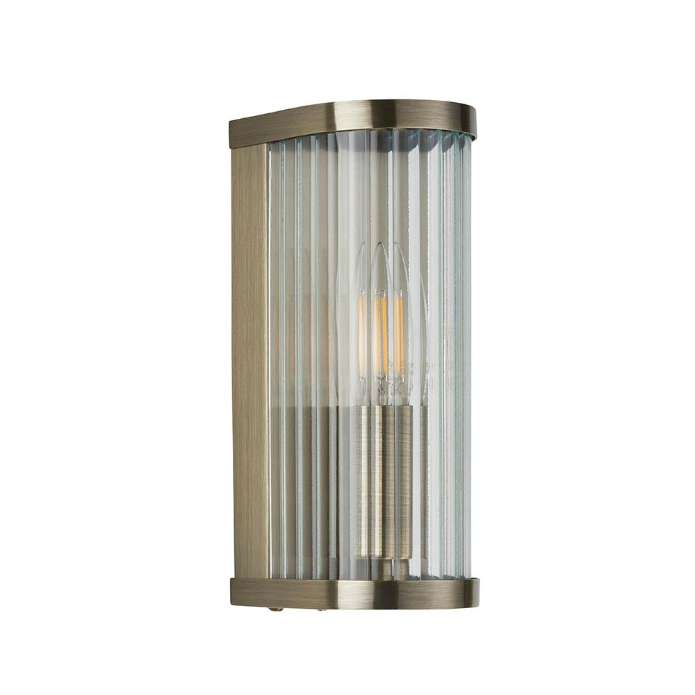 Ridgeton Ribbed Glass Wall Light