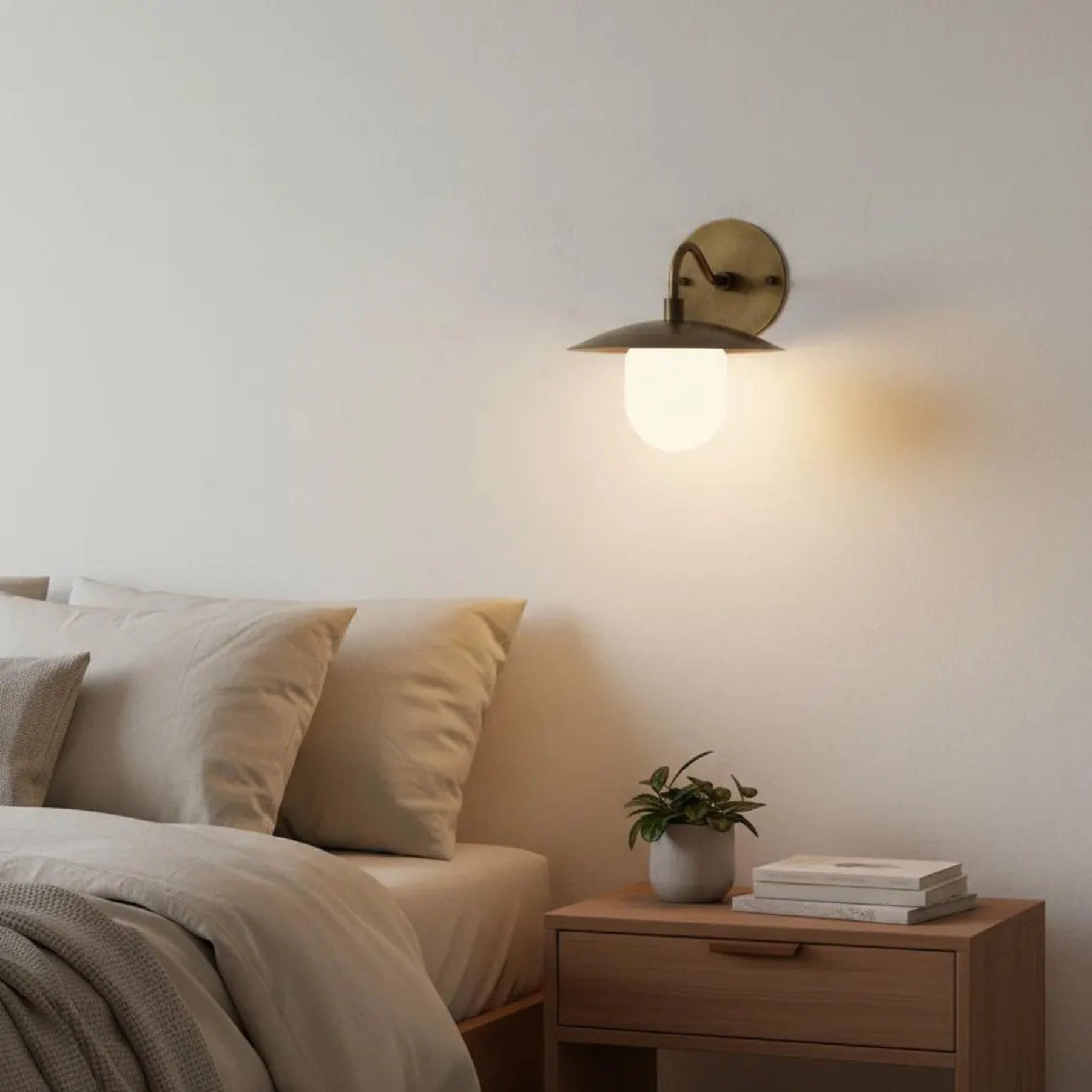 Modern Brass Wall Light