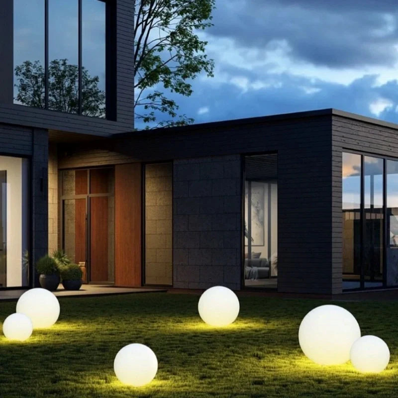 Bolvormige LED Tuinlamp voor Buiten met 16 Kleuren & Afstandsbediening