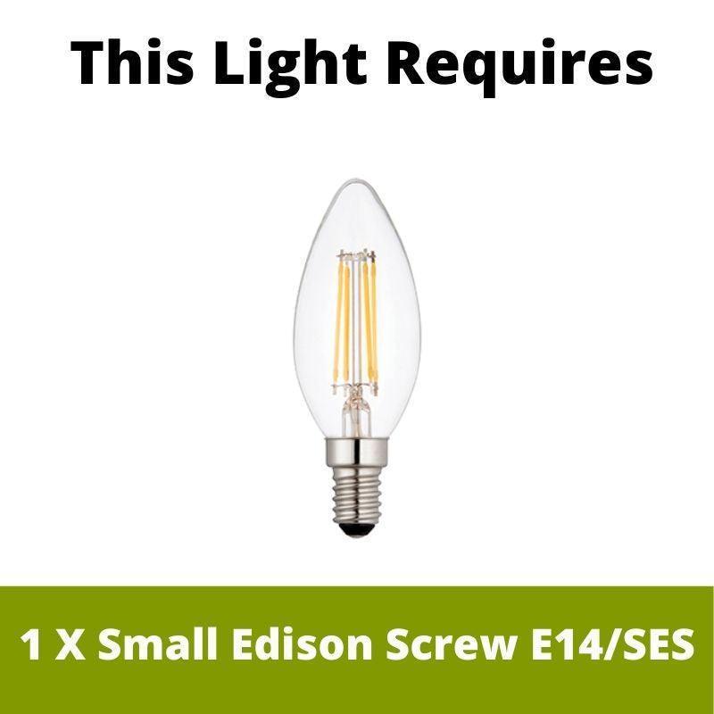 Ridgeton Ribbed Glass Wall Light