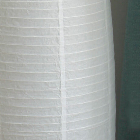 Rice Paper Floor Lamp 137 cm | Cotton Paper Column, 2 Light | Tri Colour Nordic Standing Lamp for Living Room and Bedroom