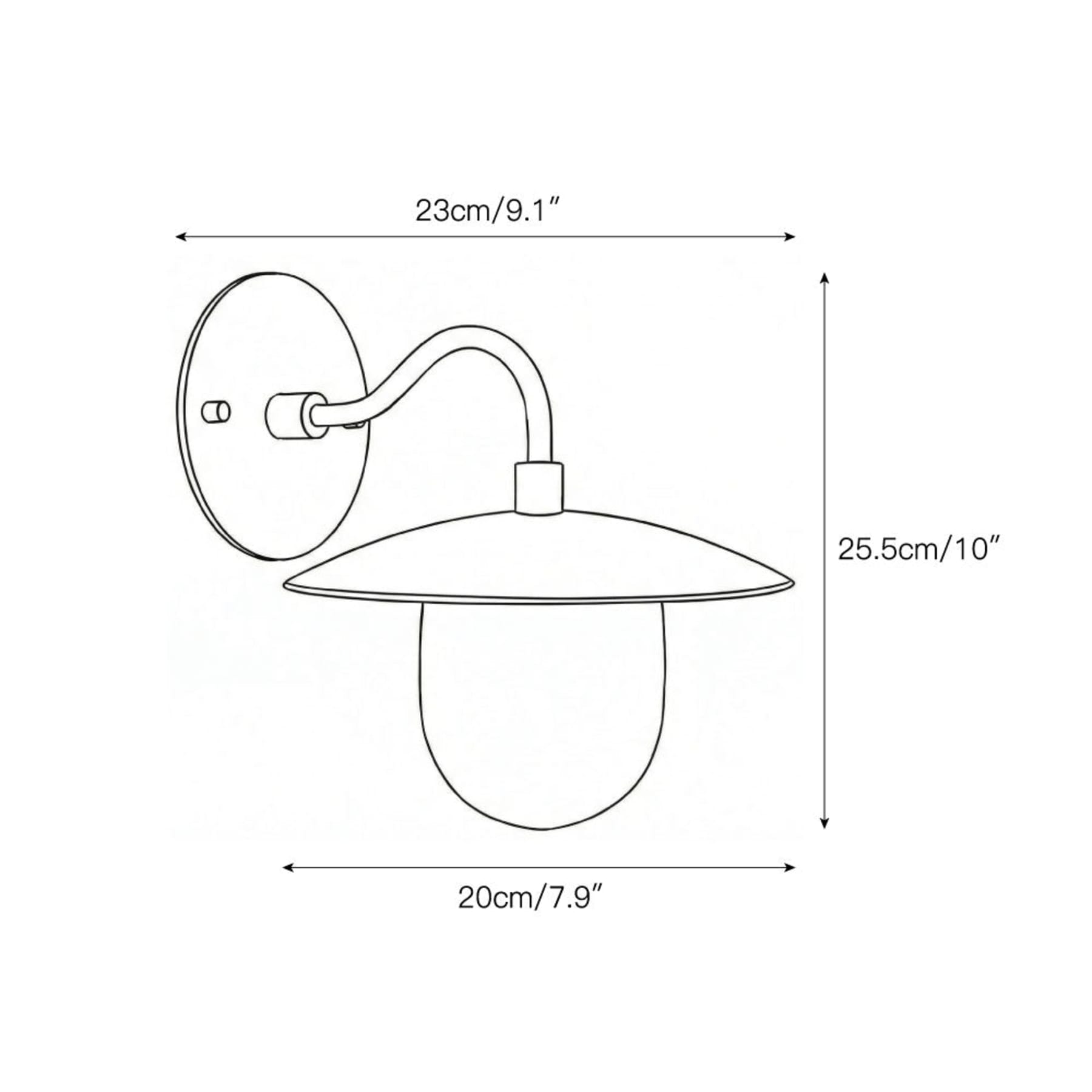 Modern Brass Wall Light