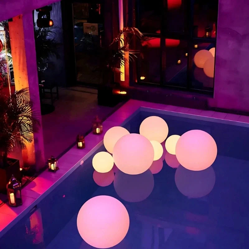 Bolvormige LED Tuinlamp voor Buiten met 16 Kleuren & Afstandsbediening