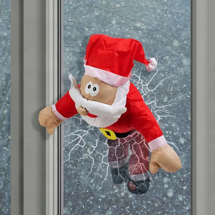 Sound-Activated Christmas Window Crash Decoration