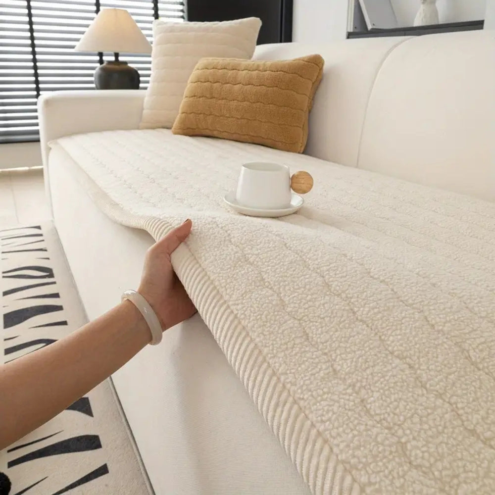 Chic Thick Plush Couch Cover