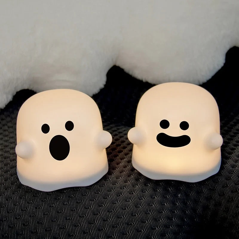Night Light LED Rechargeable Ghost Design Timer Function