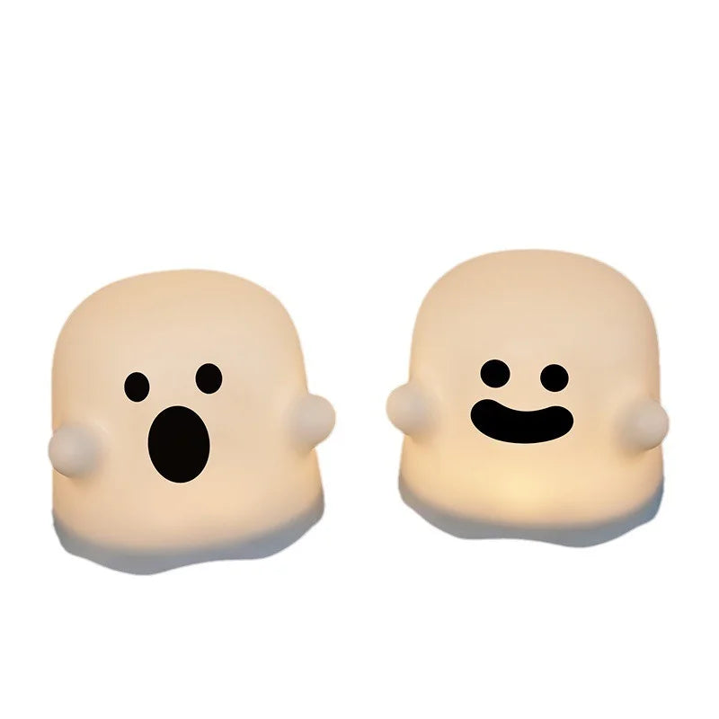 Night Light LED Rechargeable Ghost Design Timer Function