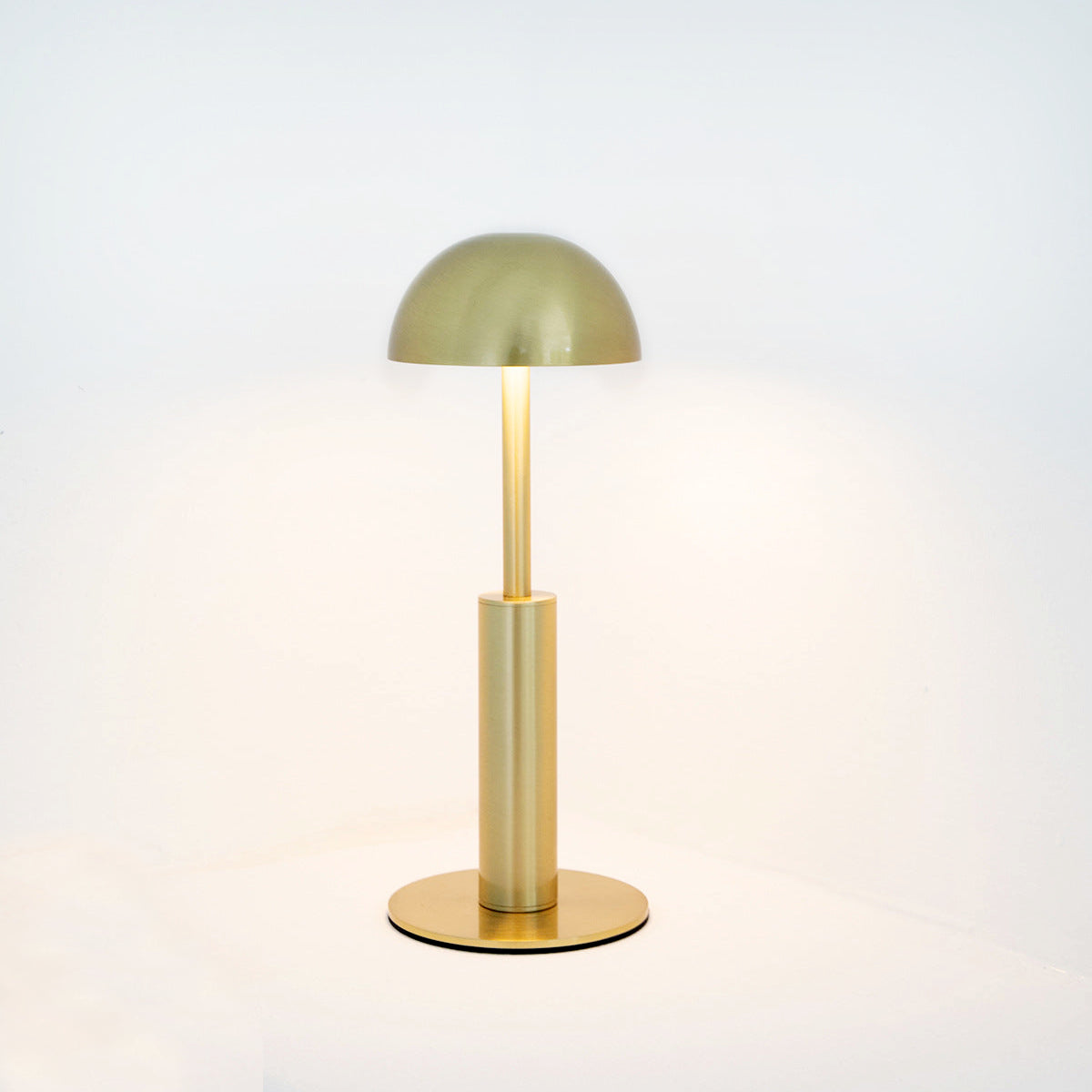 Cordless Table Lamp Aluminium Gold 28 cm | Rechargeable LED with 3 Level Dimming | Up to 8 Hours of Wireless Light