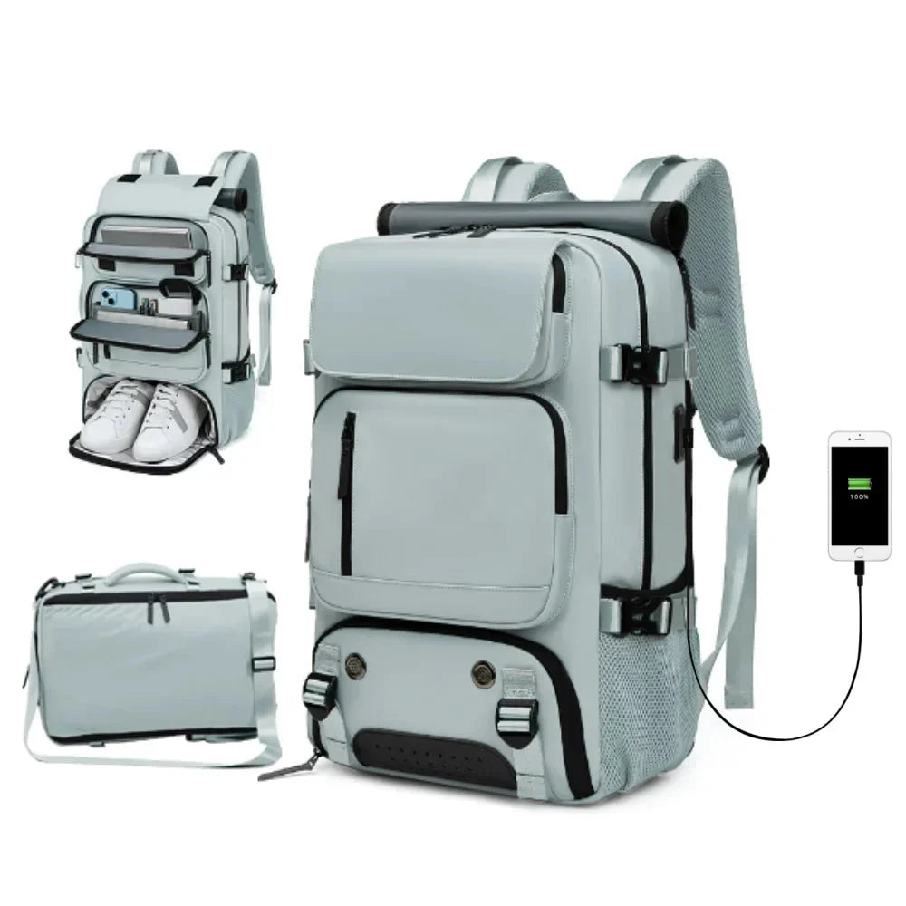 Waterproof Travel Backpack with USB Port