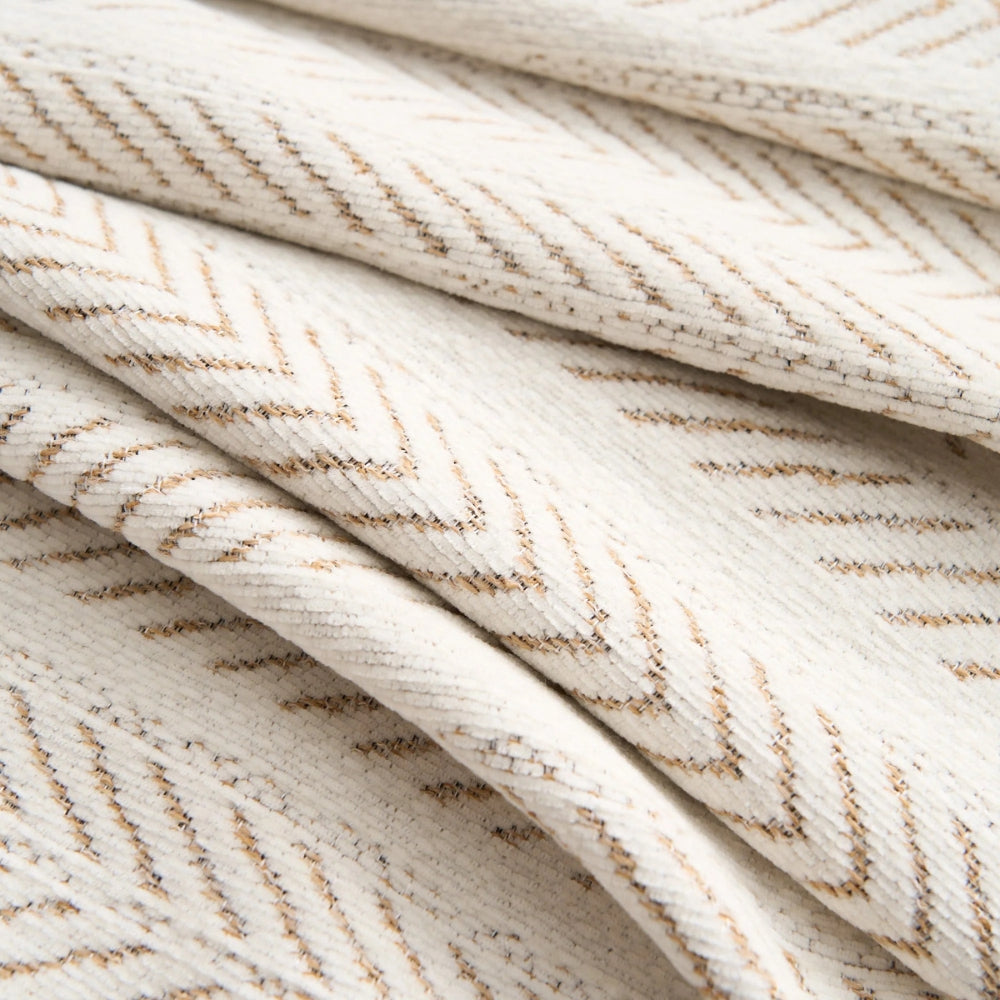 Herringbone Chenille Tassels Couch Cover