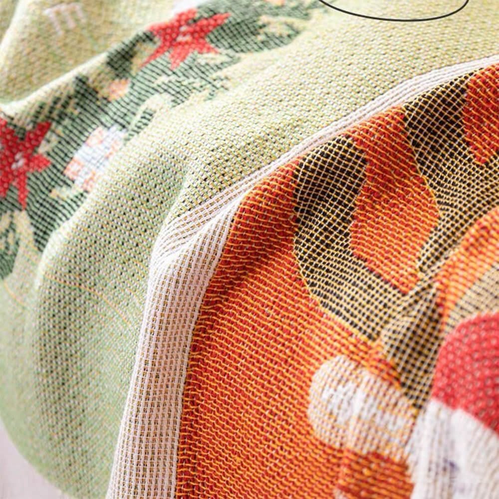 Christmas Sofa Cover with Festive Patchwork Design