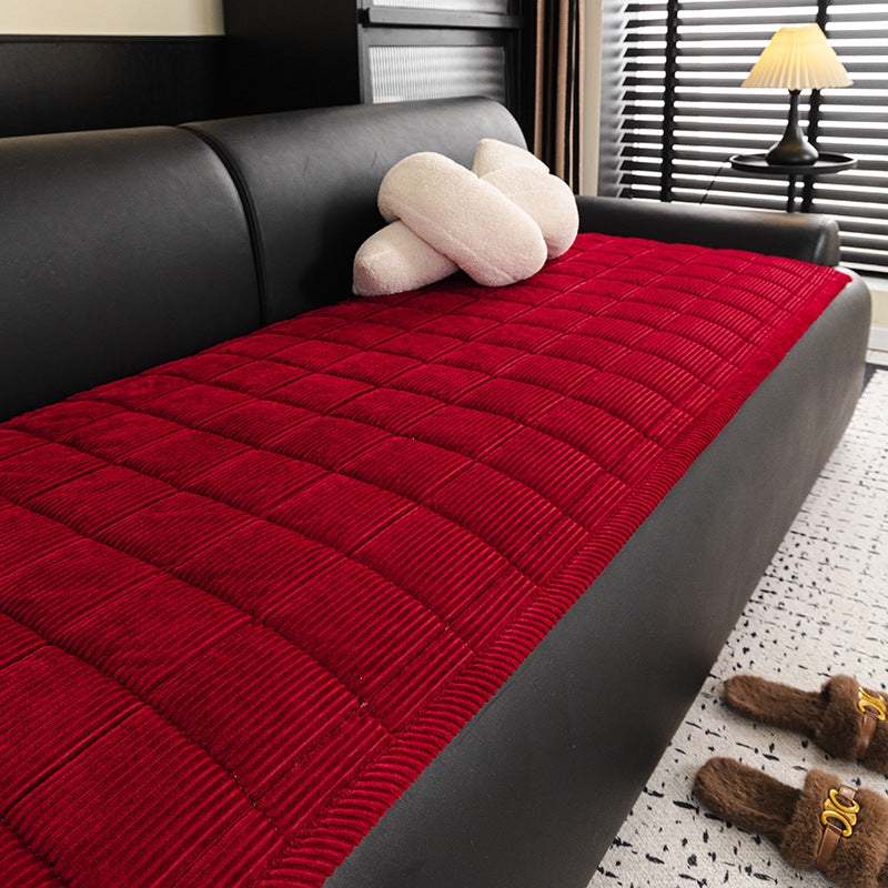 Metro Line Quilted Sofa Cover Mat