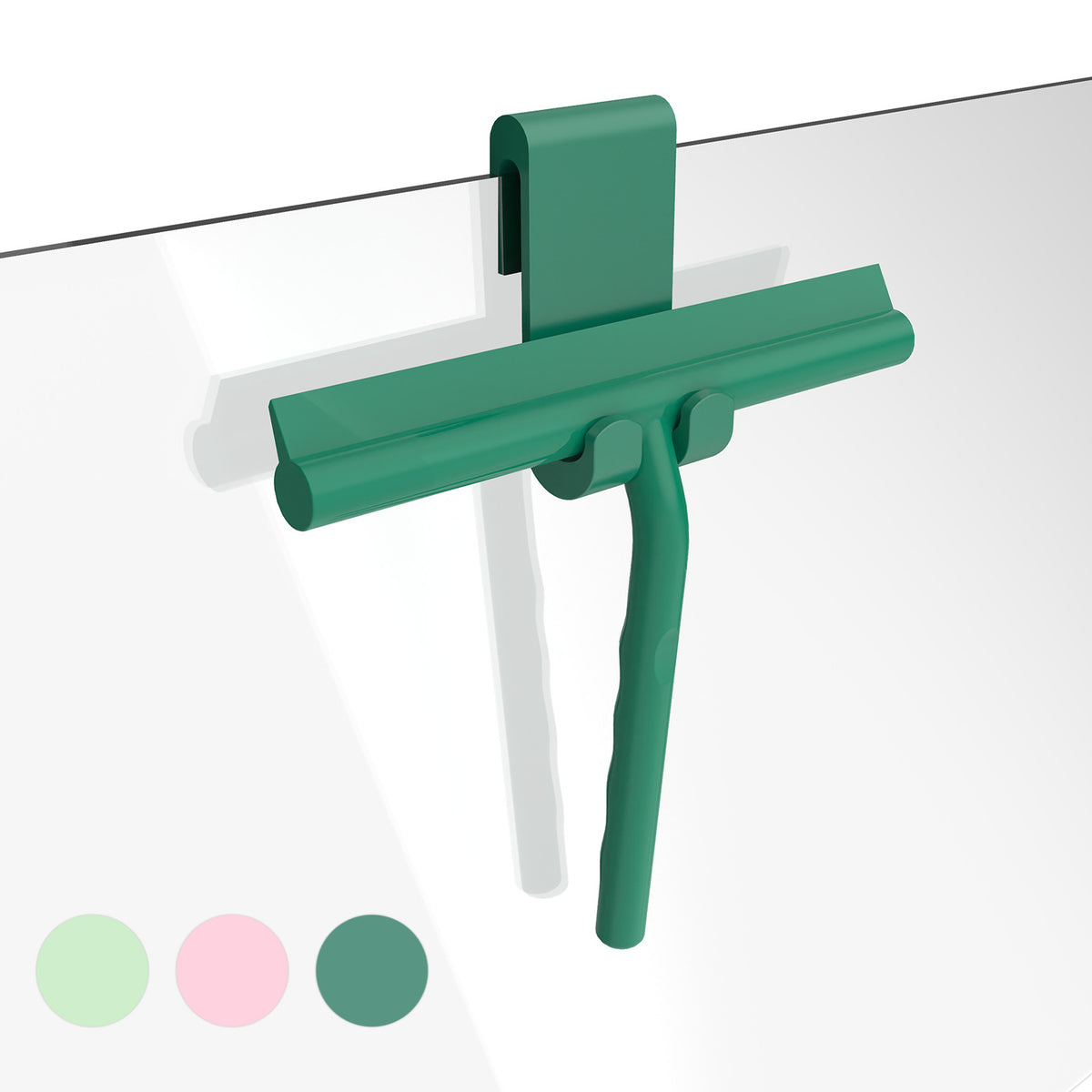 Shower Squeegee with Hook - Silicone Coated, 21cm