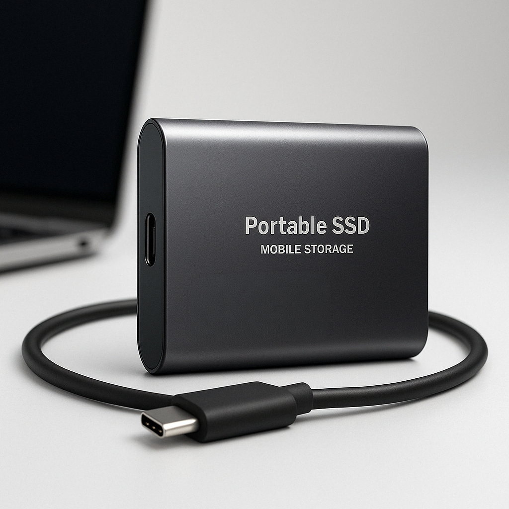 Portable External SSD USB C USB 3.1 High Speed Data Storage
