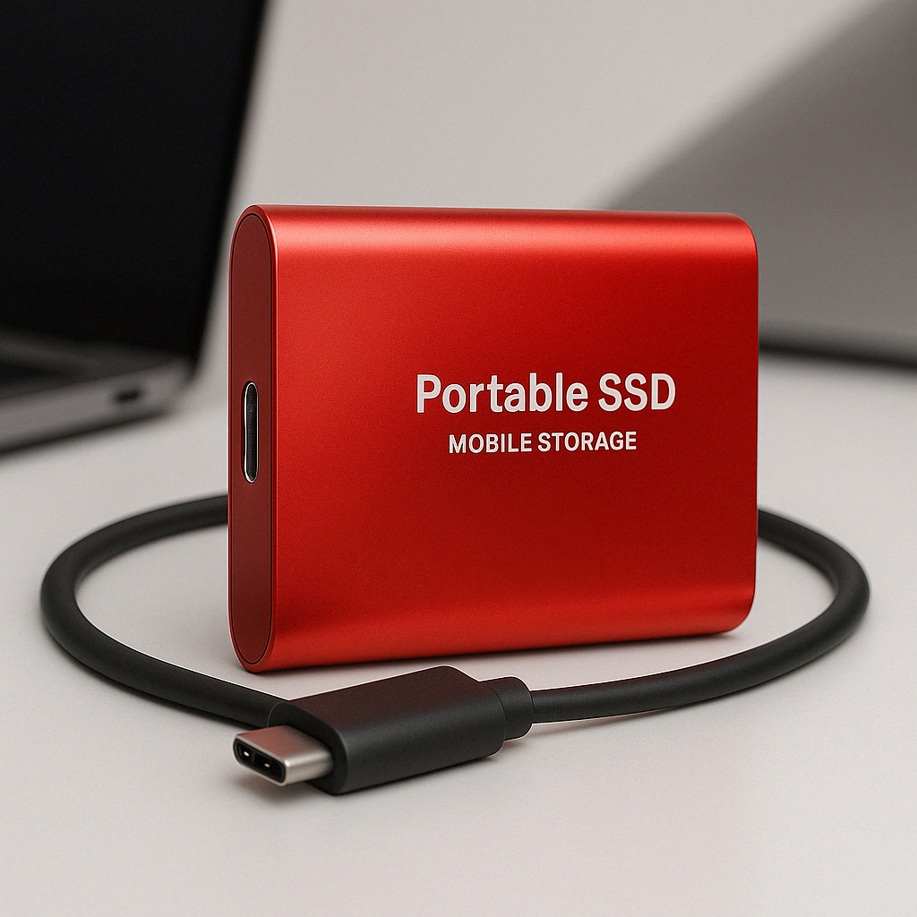 Portable External SSD USB C USB 3.1 High Speed Data Storage
