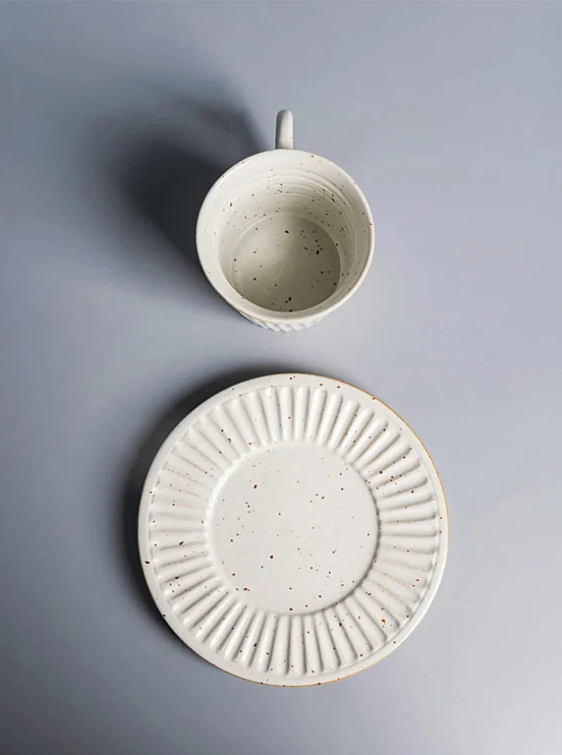 Ridgeway Artisan Ceramic Coffee Cup & Saucer Set