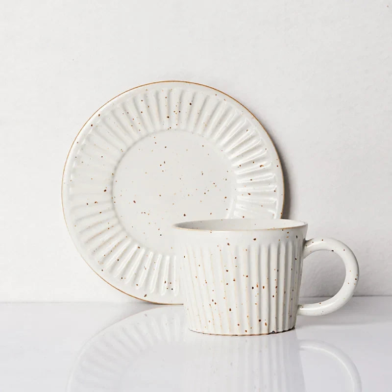 Ridgeway Artisan Ceramic Coffee Cup & Saucer Set