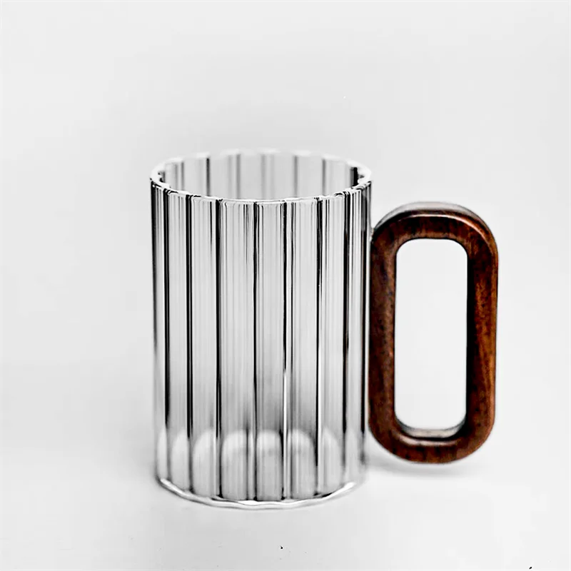 Walnut Loop Glass Coffee Mug
