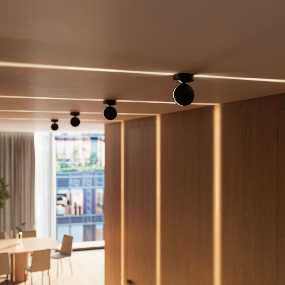 Spectra White Aluminium Ceiling Light