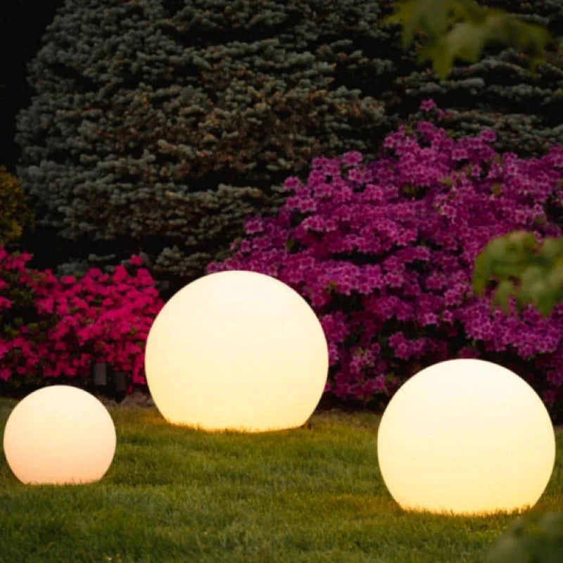Bolvormige LED Tuinlamp voor Buiten met 16 Kleuren & Afstandsbediening
