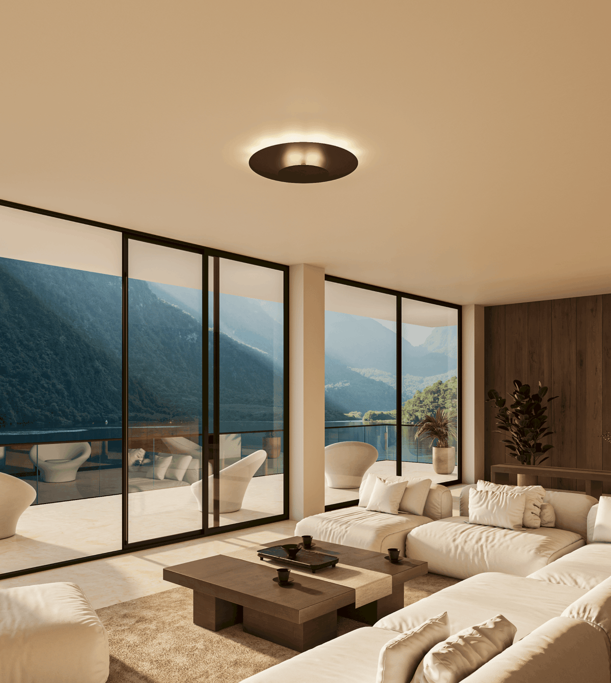 Tulio White Ceiling Light