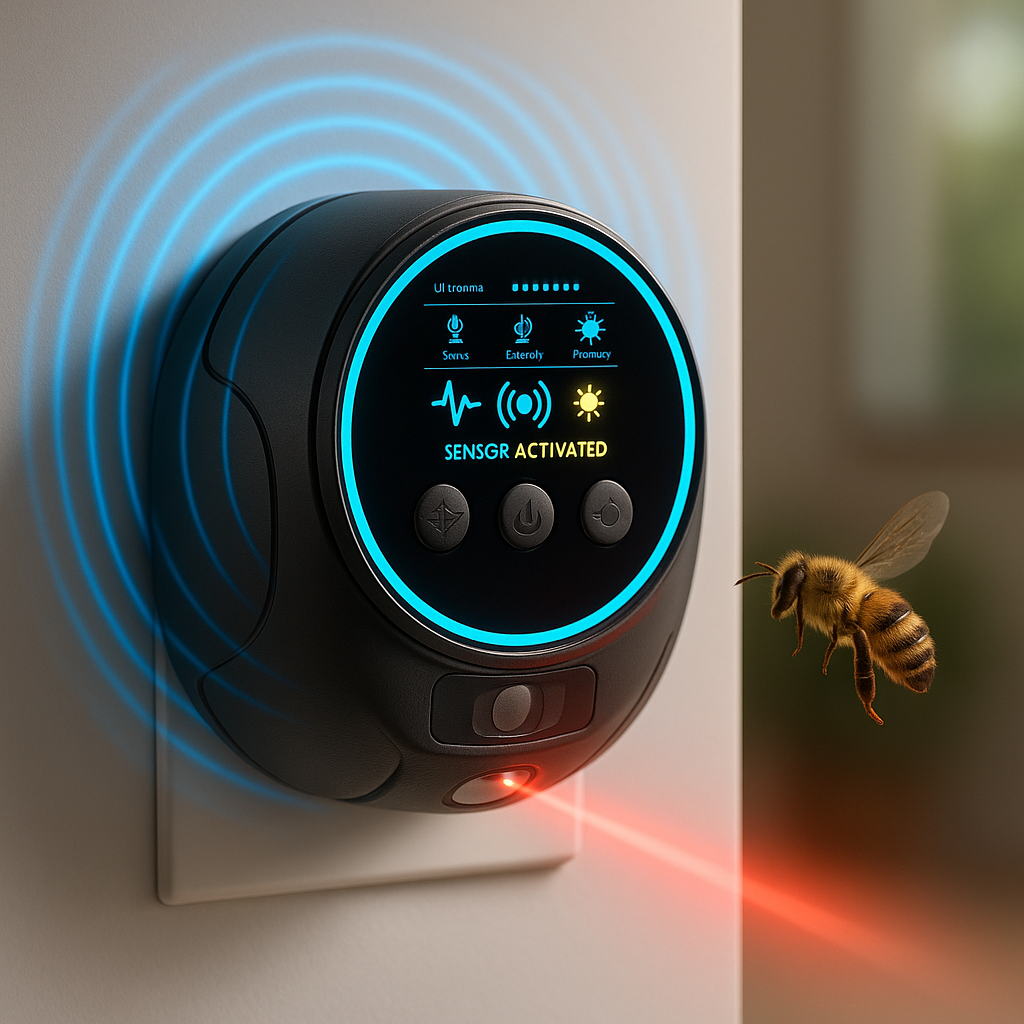 Ultrasonic Pest Repeller Plug In 4 Speaker High Frequency Device