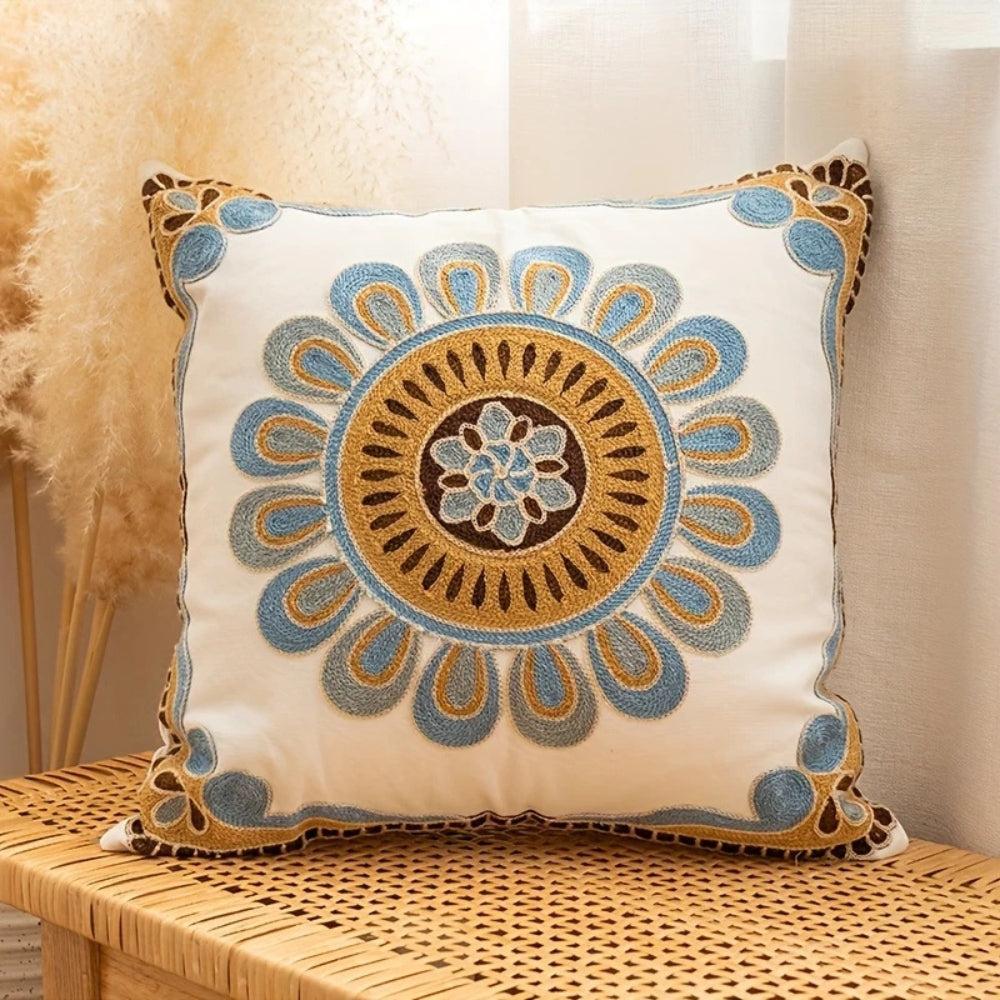 Cushion styled on a sofa