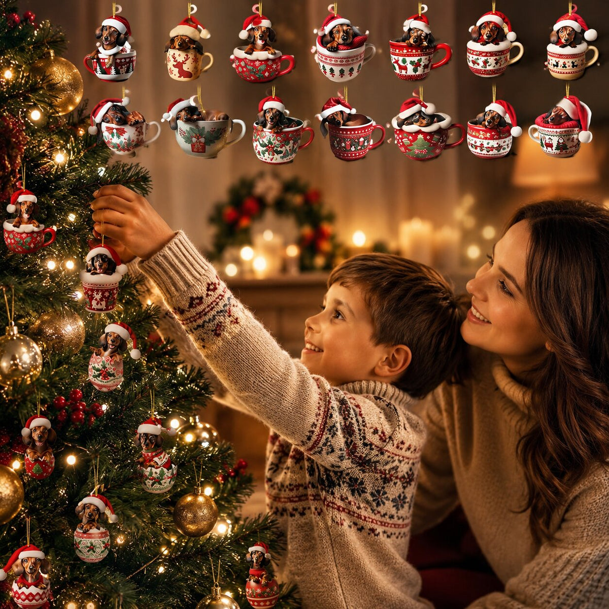 Dachshund Christmas Advent Calendar 2026 with 24 Doors