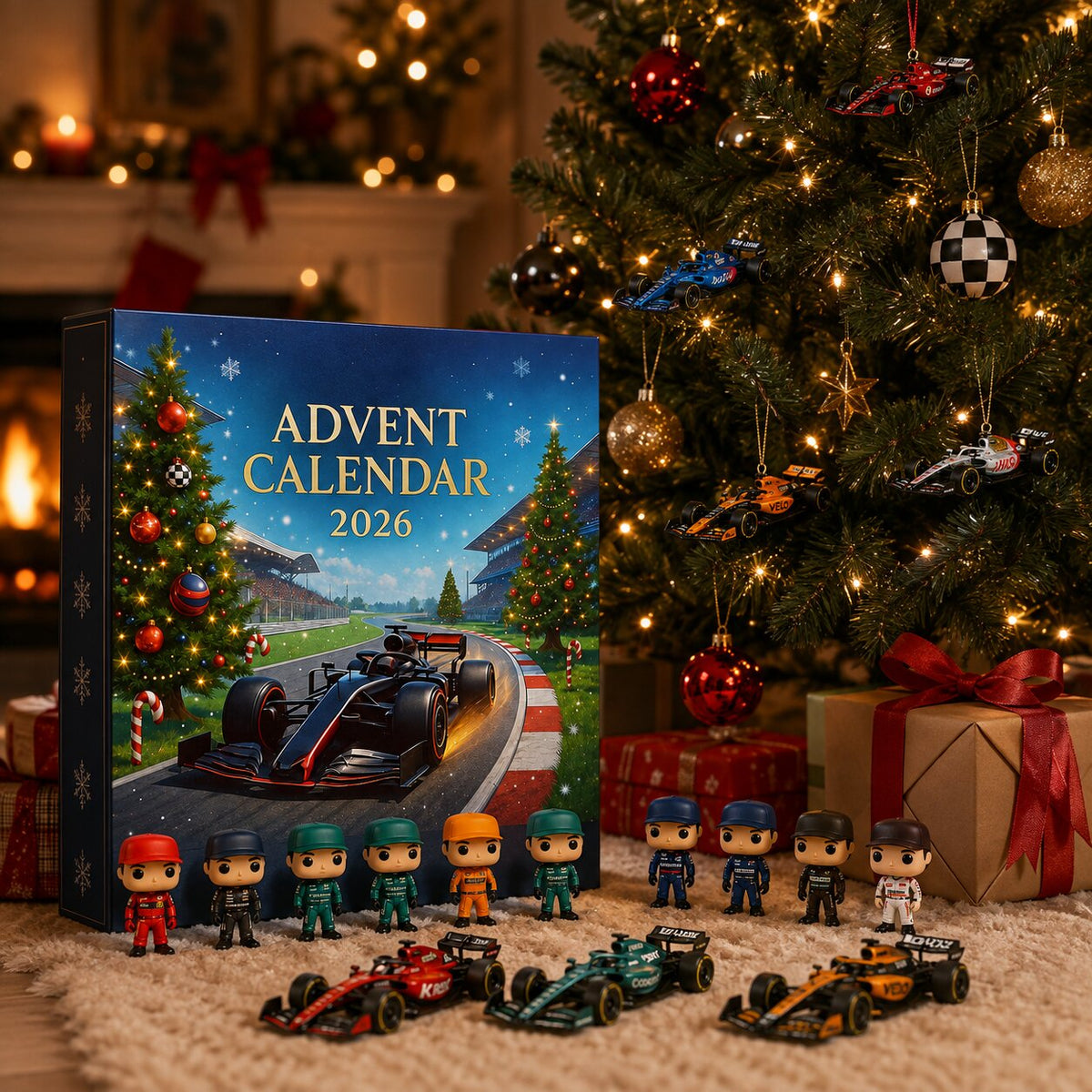 Formula 1 Advent Calendar 2026 with Cars & Driver Figures