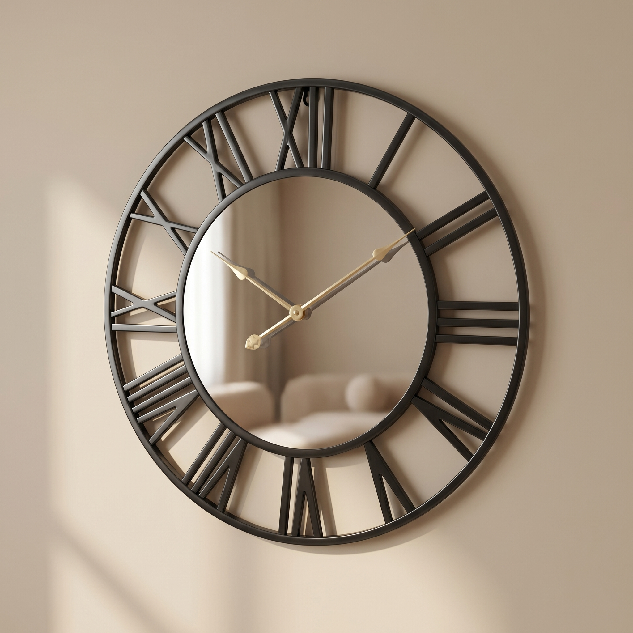 Mirror Wall Clock