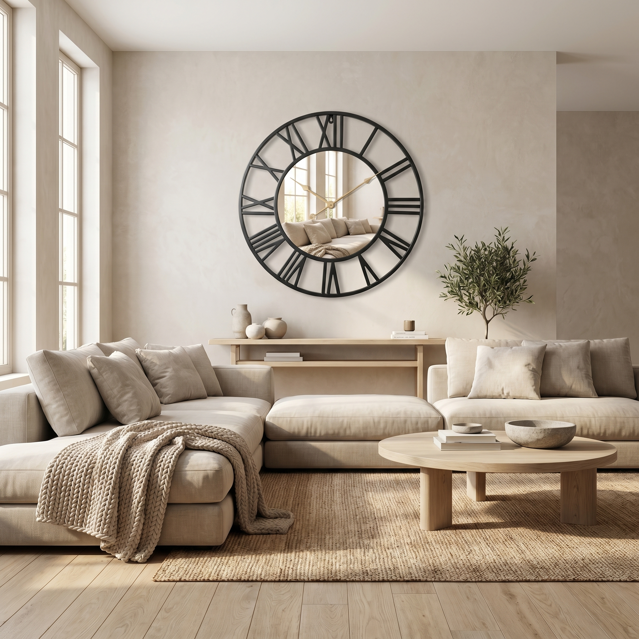 Mirror Wall Clock