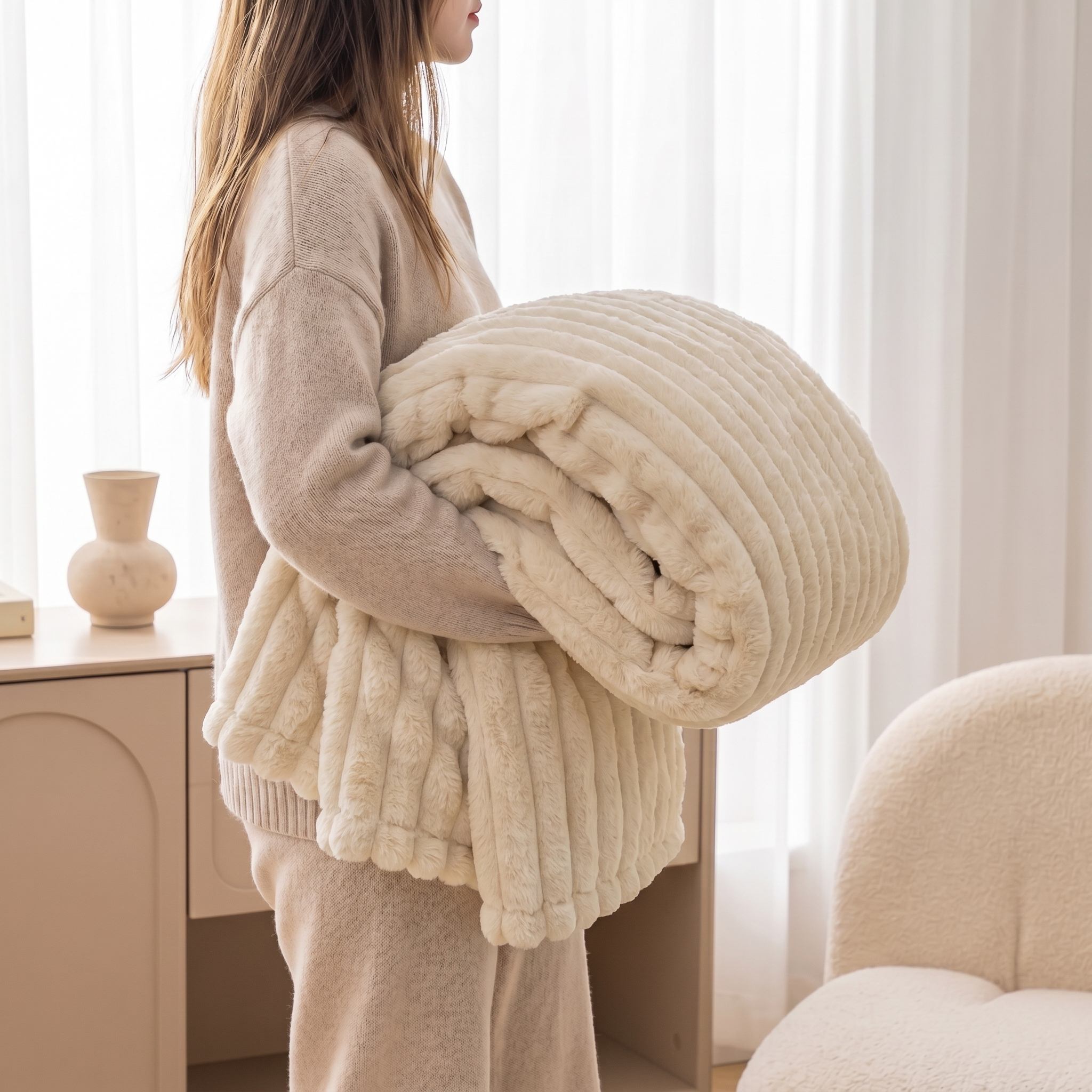 Plush Fleece Throw Blanket
