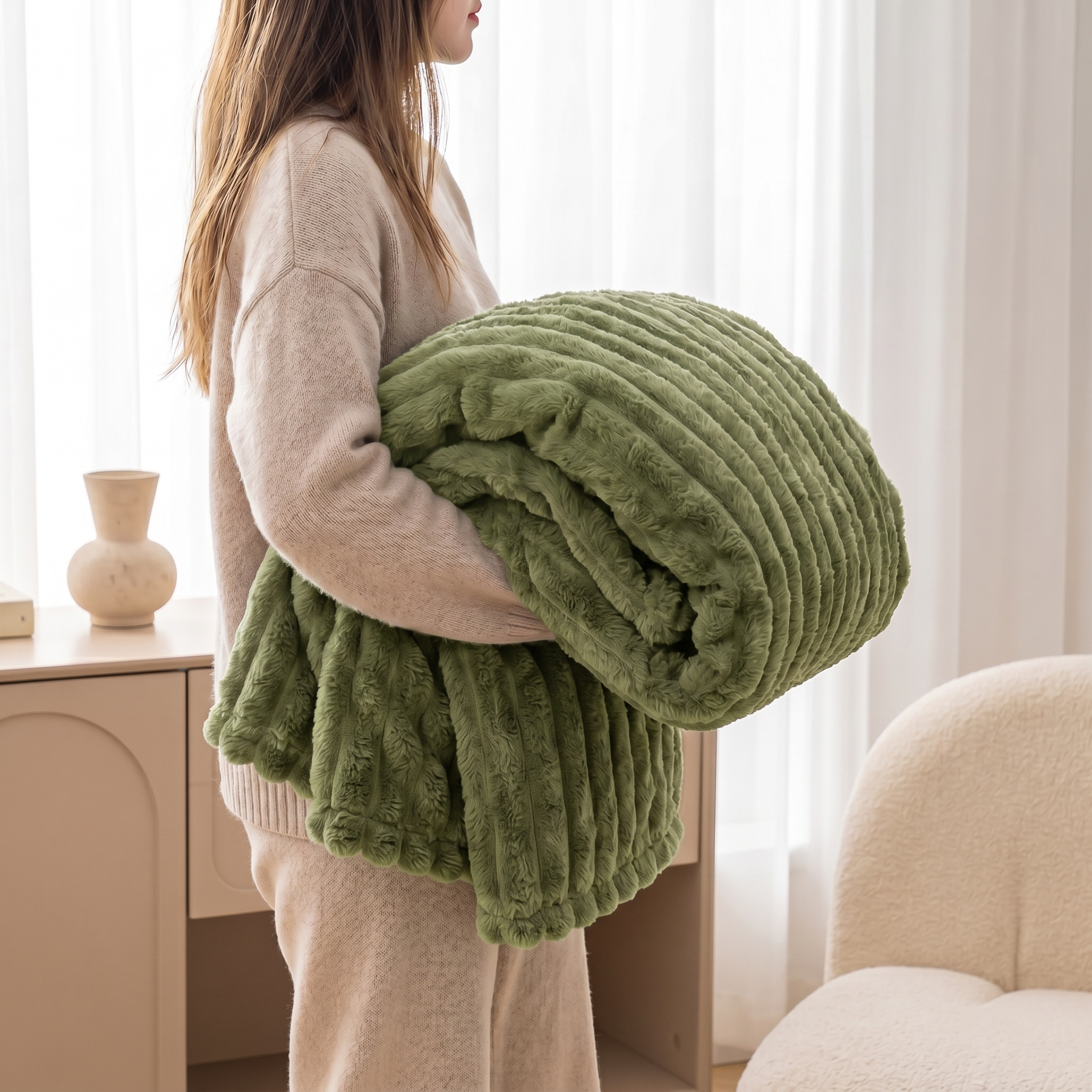 Plush Fleece Throw Blanket