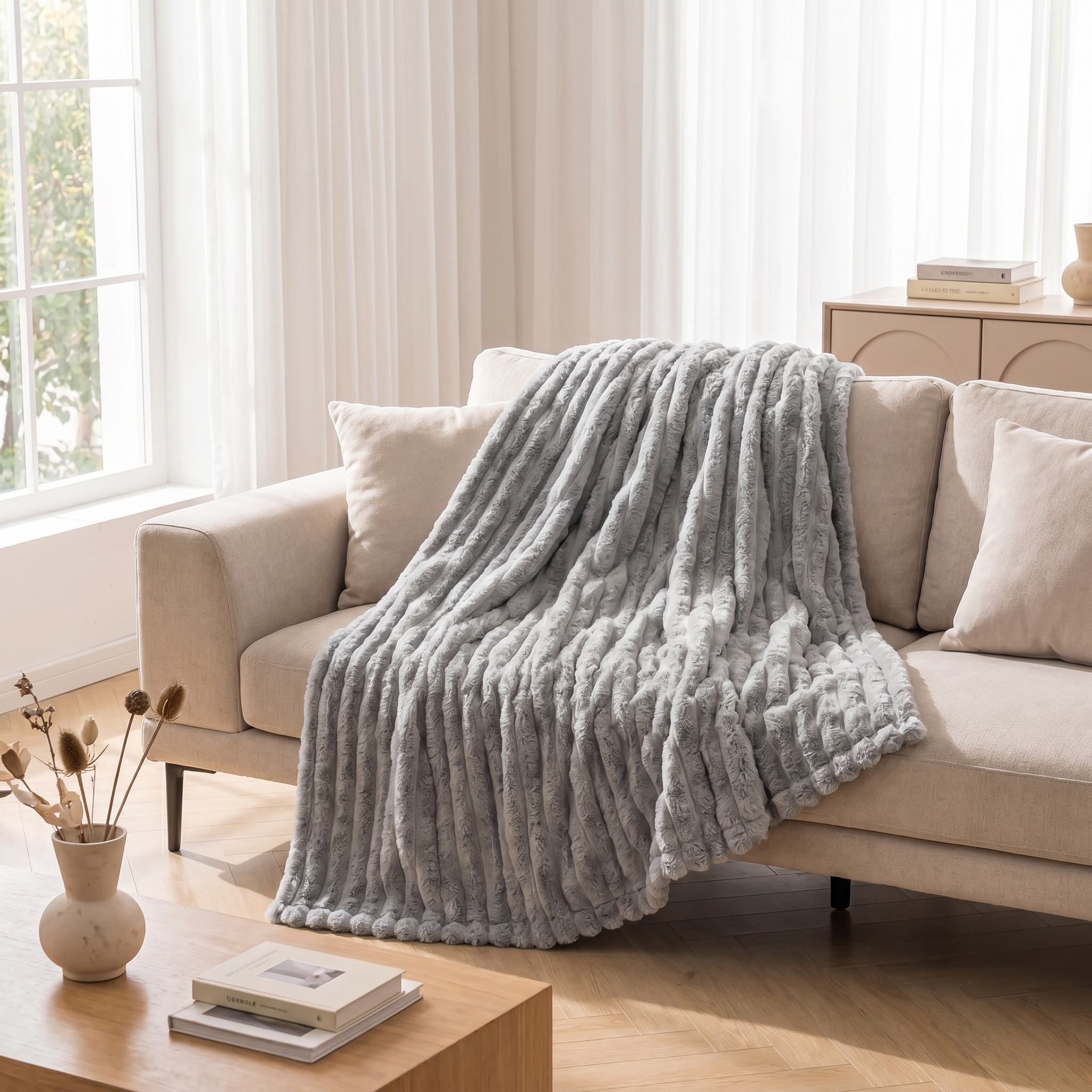 Plush Fleece Throw Blanket