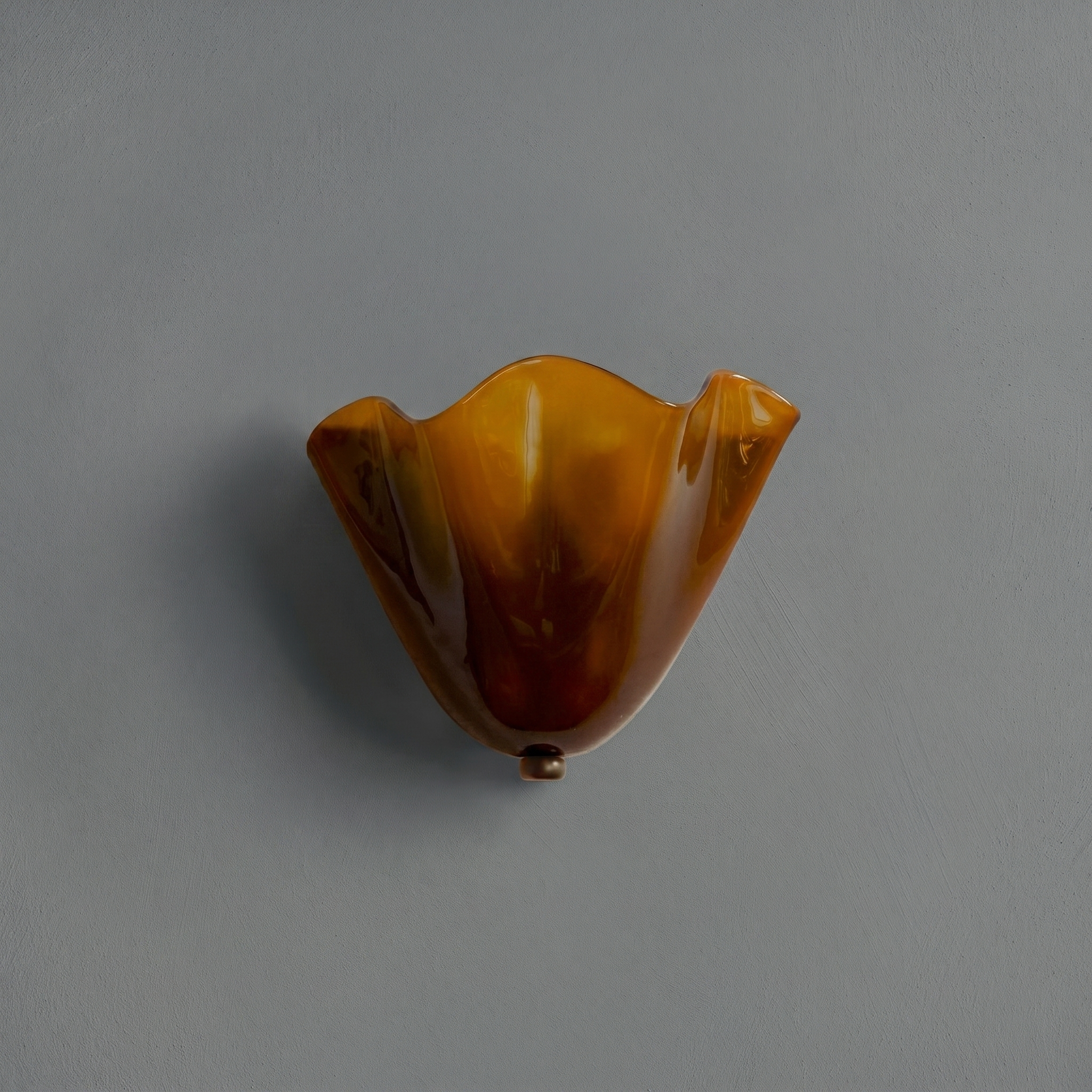 Vintage Glass Shell Wall Lamp