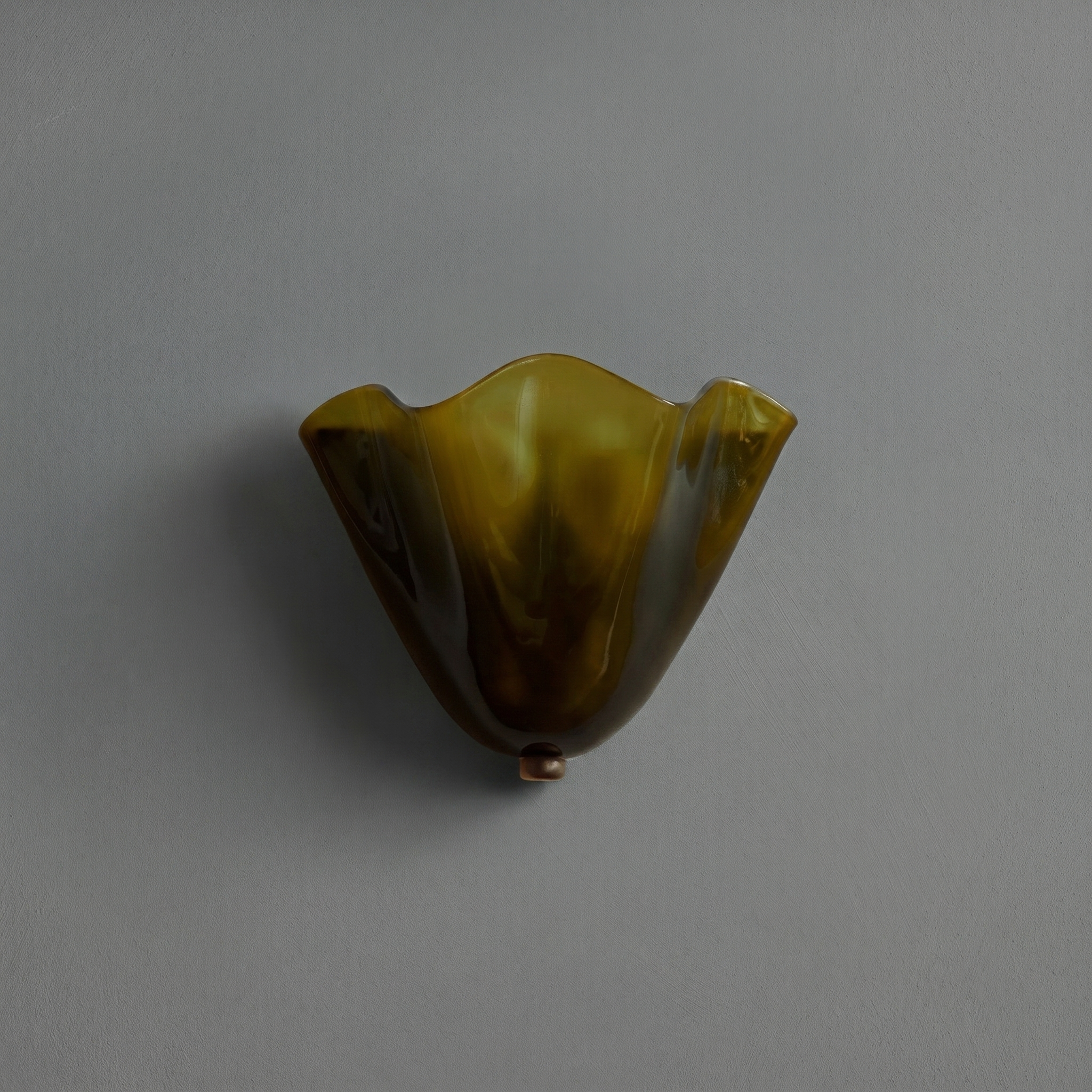 Vintage Glass Shell Wall Lamp
