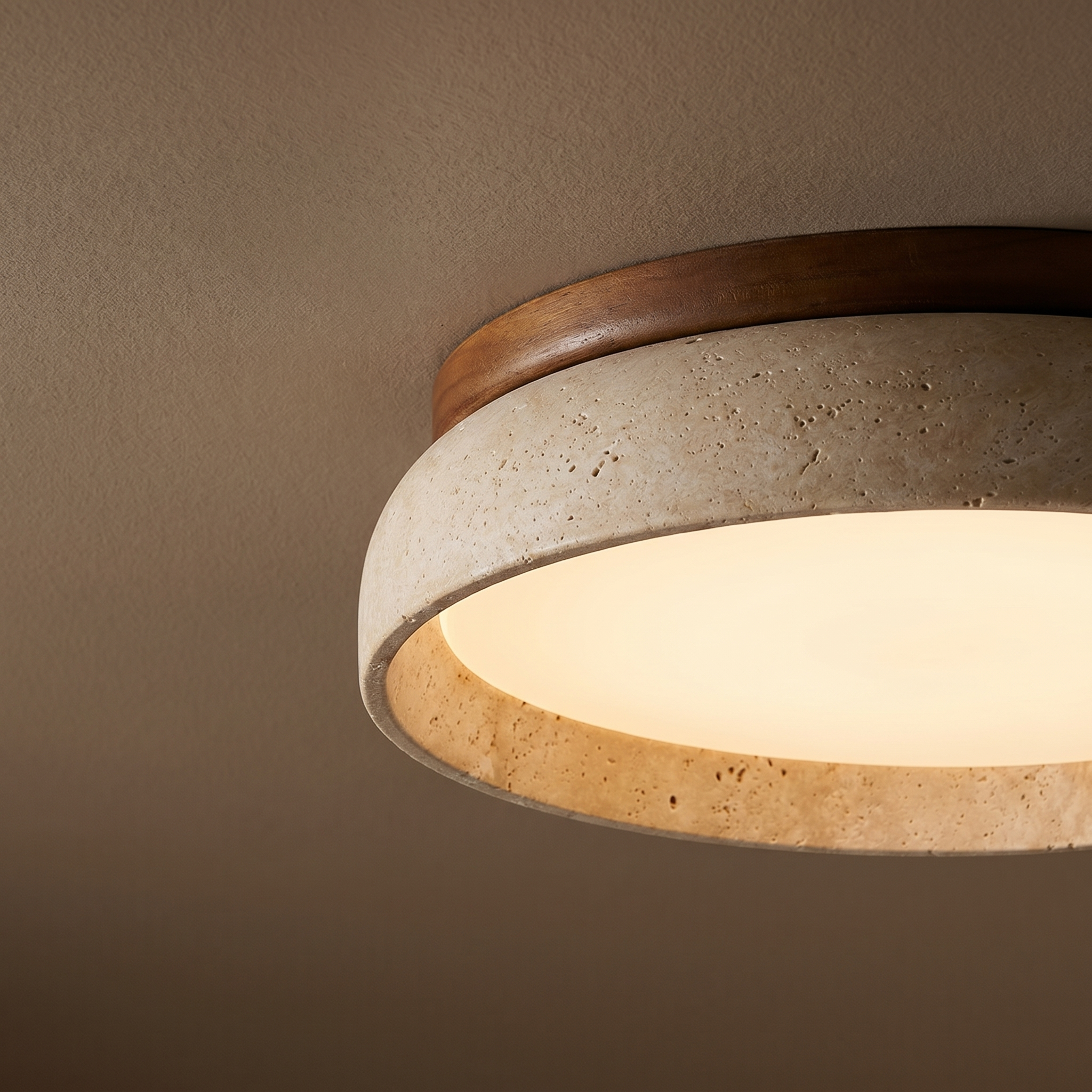 Piedra Travertine Ceiling Light