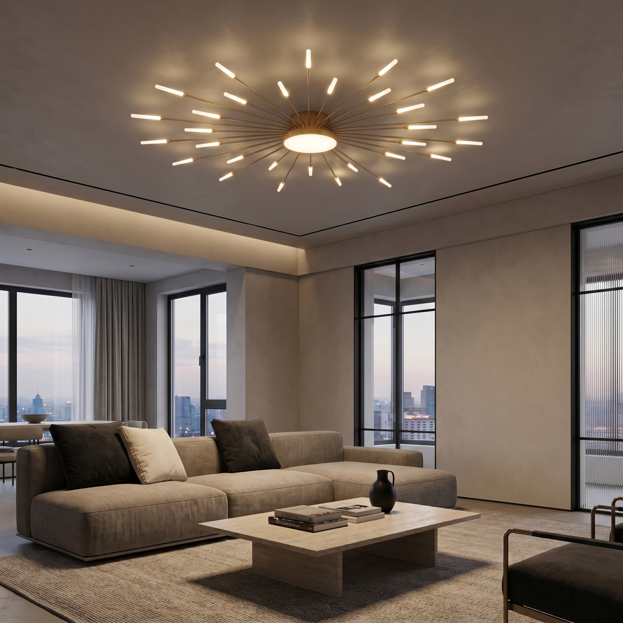 Wesley Fireworks Ceiling Light