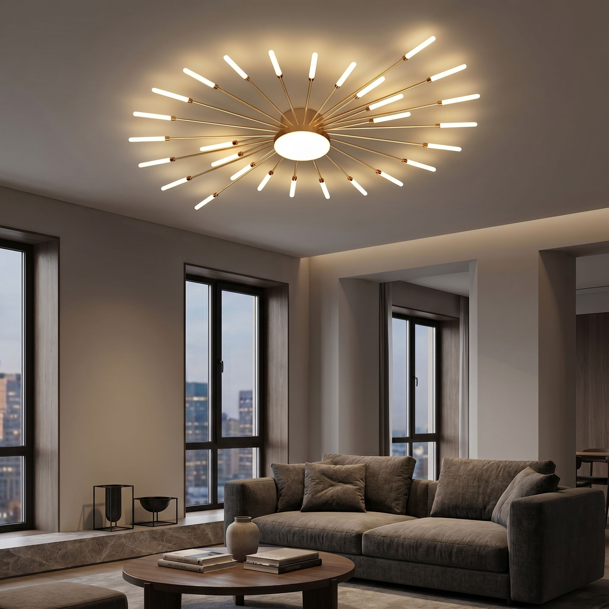 Wesley Fireworks Ceiling Light