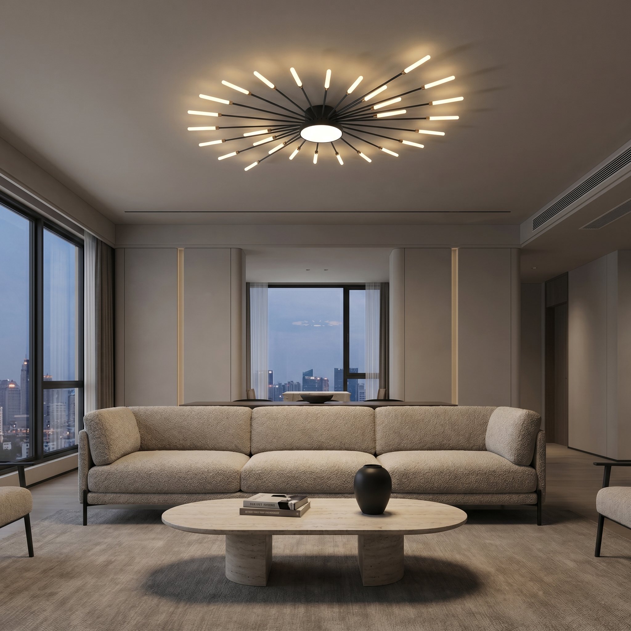 Wesley Fireworks Ceiling Light