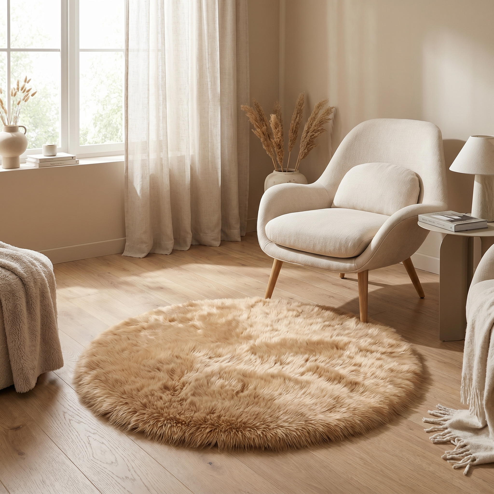 Soft Plush Area Rug Non-Slip Rubber Backed Velvet