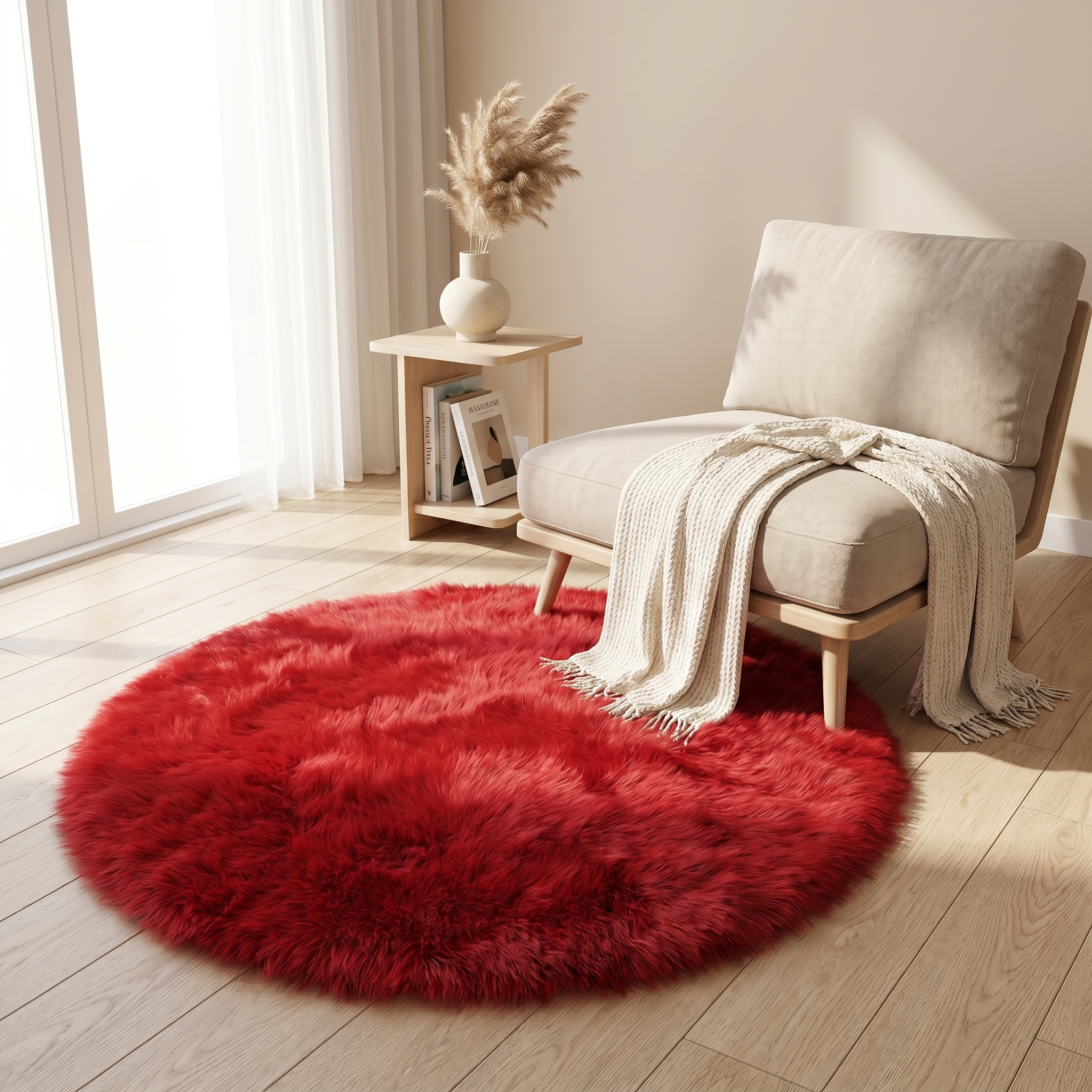 Soft Plush Area Rug Non-Slip Rubber Backed Velvet