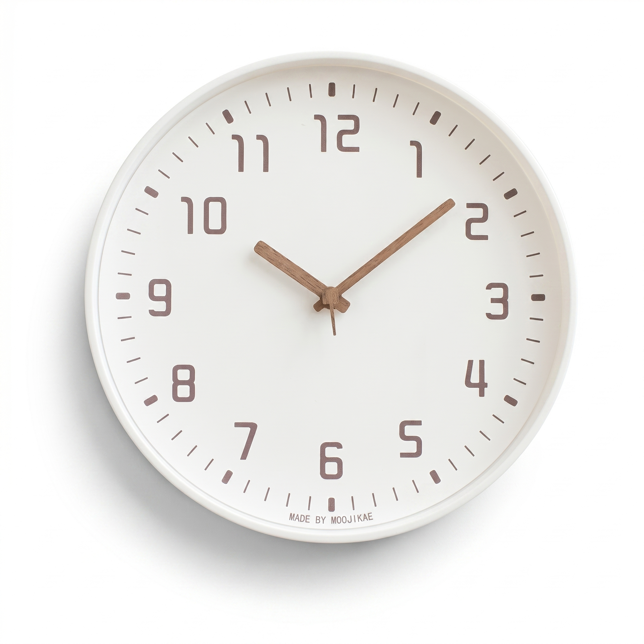 Modern Bamboo Wall Clock Circular Design