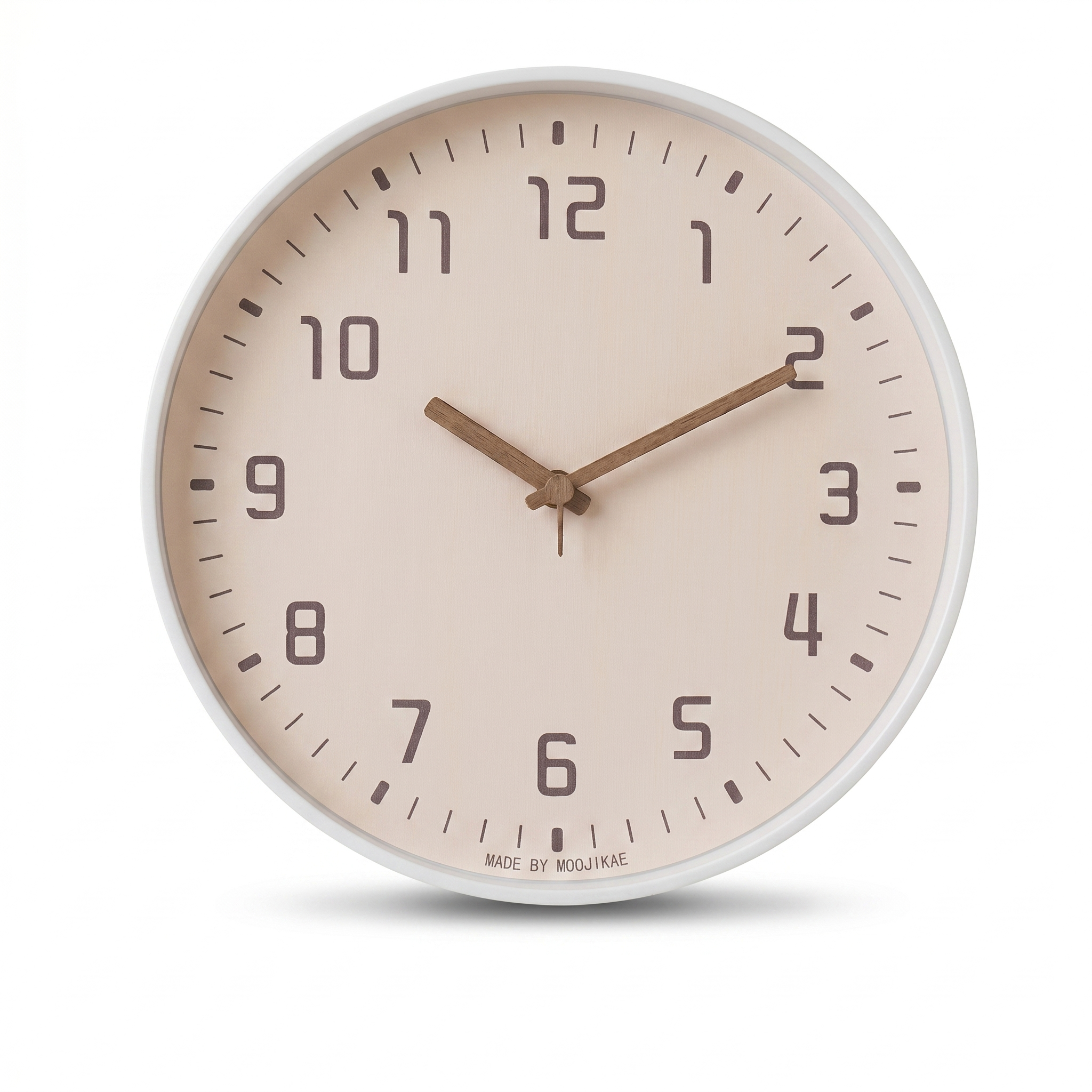 Modern Bamboo Wall Clock Circular Design