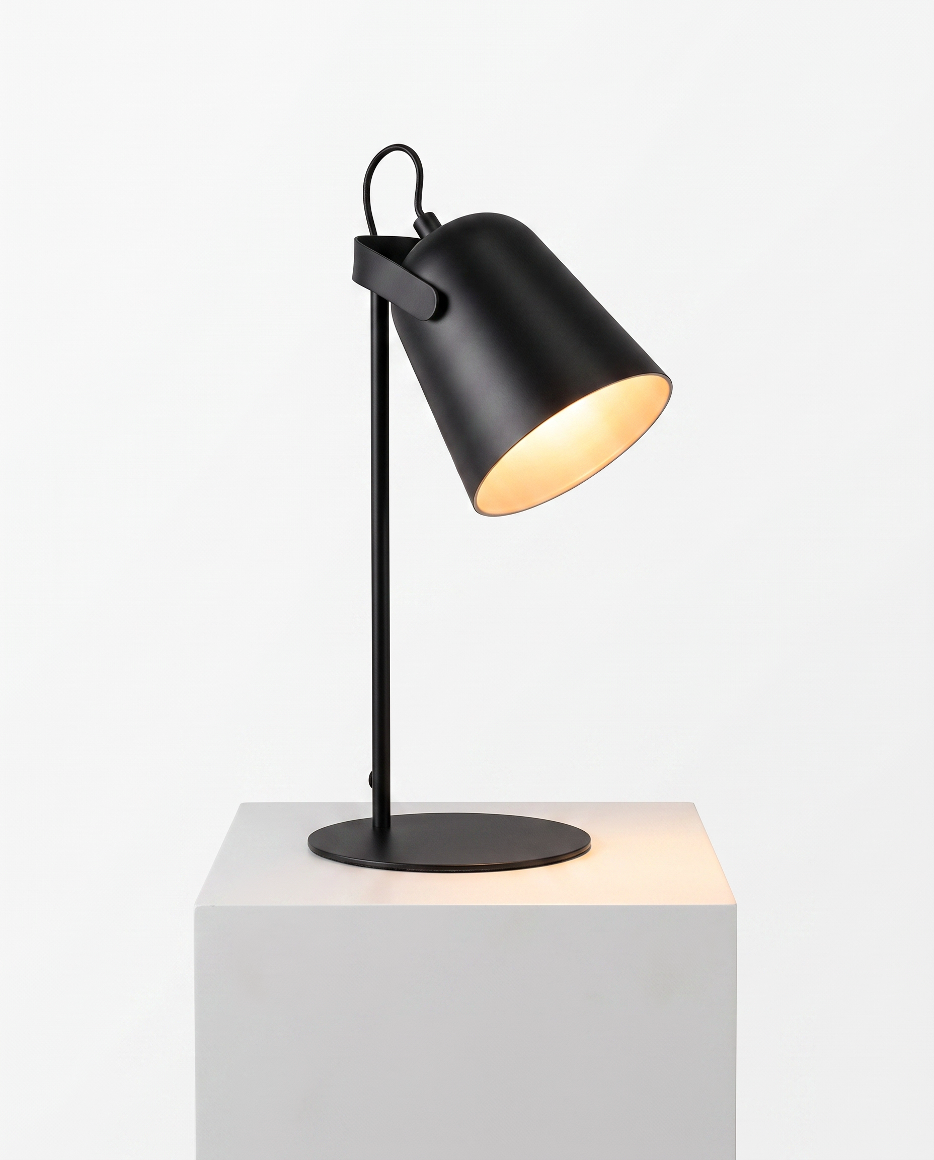 Nordic Desk Lamp Adjustable Shade | Soft Eye Friendly Light | Reading Lamp for Study and Kids Room,