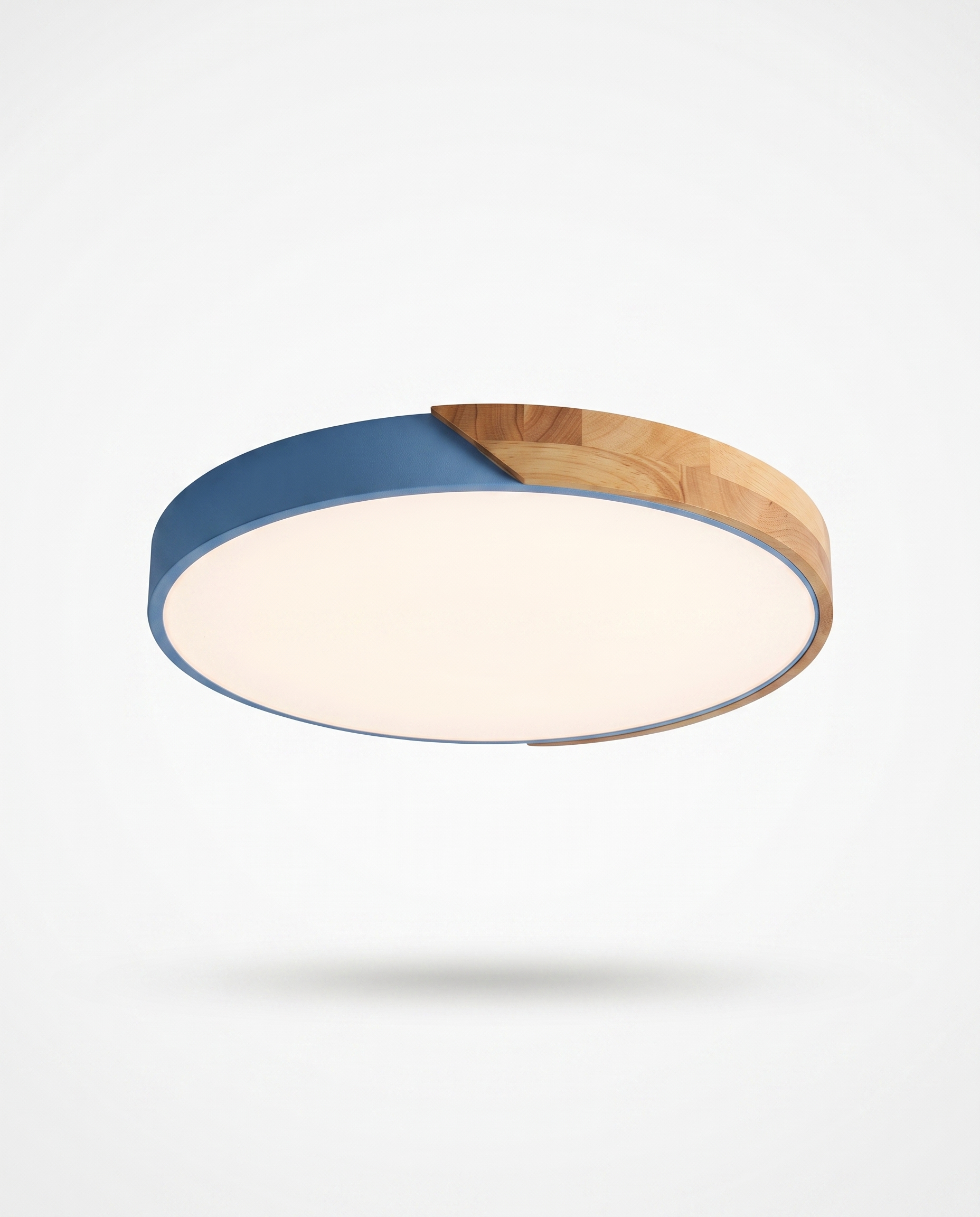 Scandinavian Wooden LED Ceiling Light Fixture – Modern Flush Mount Design for Cozy Ambiance