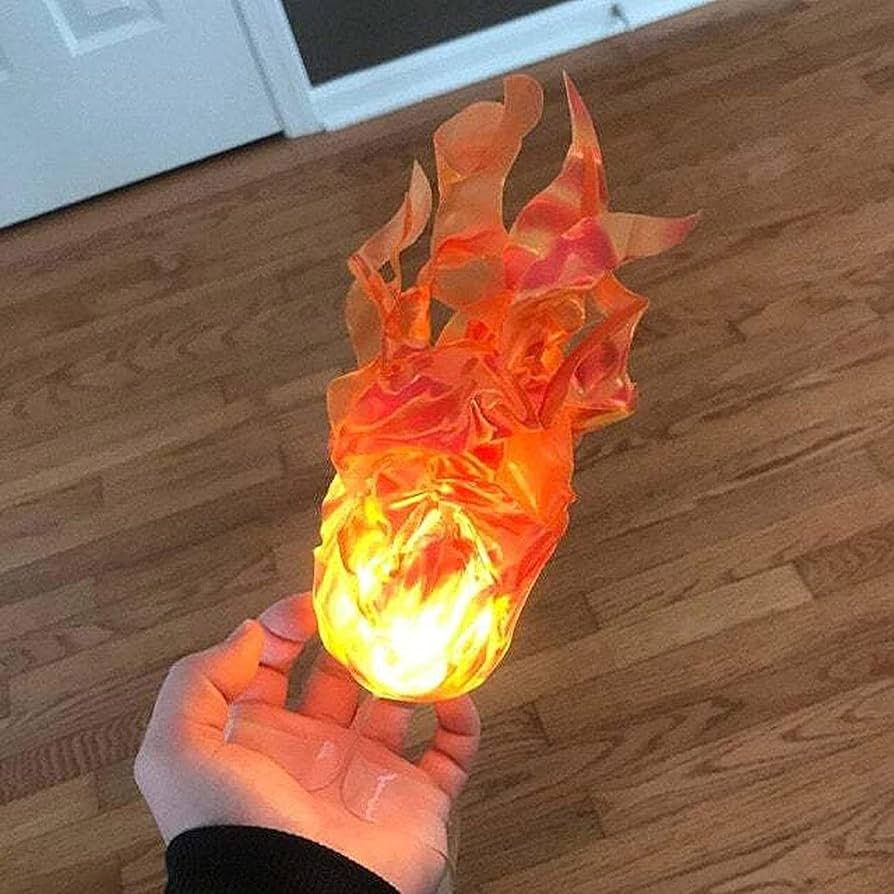 LED Floating Fireball Prop Battery Powered Halloween Cosplay Decoration