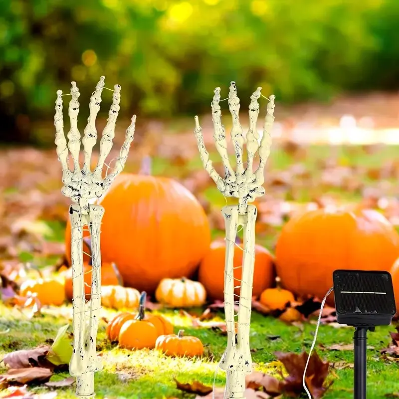 Solar Skeleton Hand Lights Outdoor Halloween Garden Decoration
