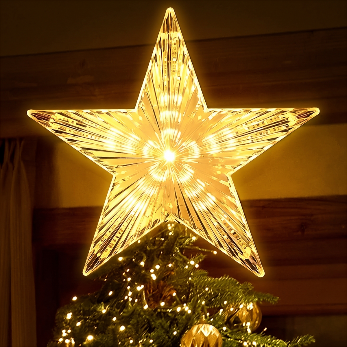 LED Star Christmas Tree Topper