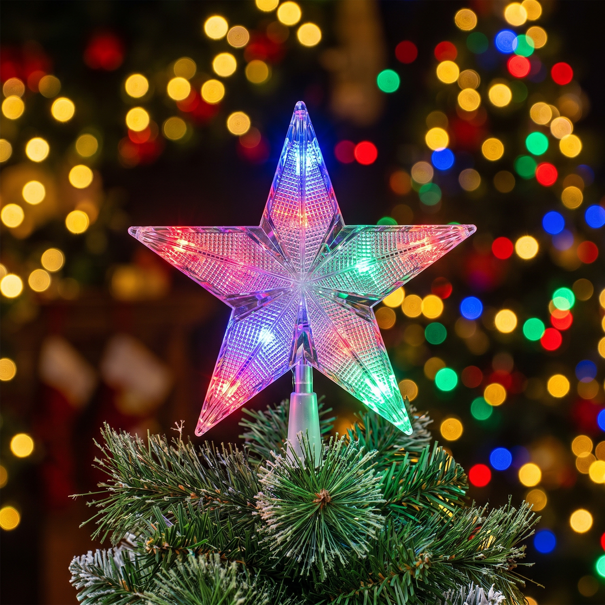 LED Star Christmas Tree Topper